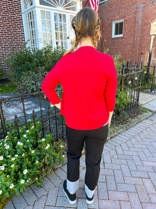 Lulu B Crimson Cardigan Sweater