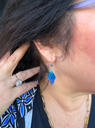Adajio Blue Swirl Earrings