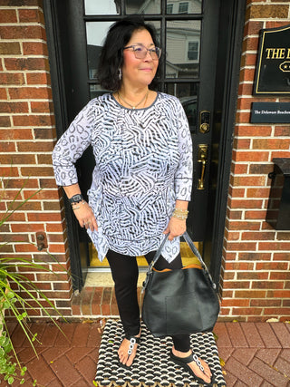 White Rock Candy Hoop Earrings