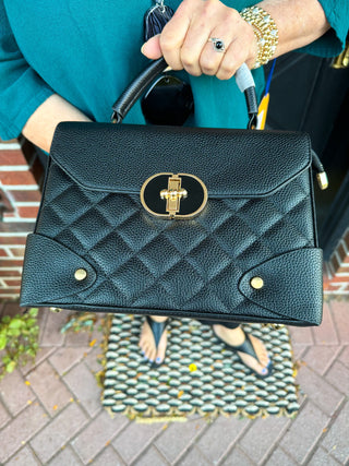 Black Quilted Handbag