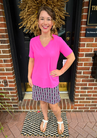 Lulu B Neutral Dot 2 Pocket Skort