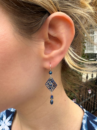 Adajio Navy Earrings