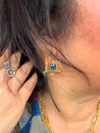 Chunky Jewel Earrings