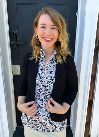 Lulu B Black Cardigan Sweater