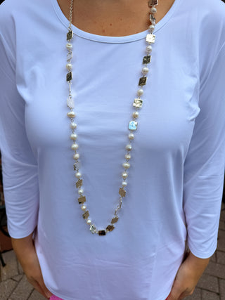 Pearl Mirror Necklace