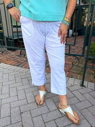 Escape by Habitat Cotton Slub Pocket Capri White