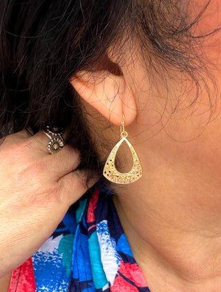 Gold Filigree Earrings