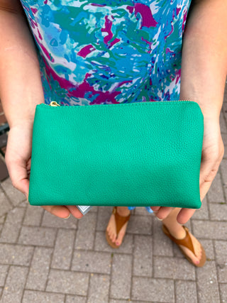 Riley Vegan Crossbody - Kelly Green