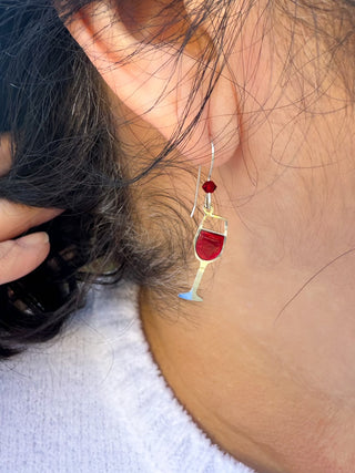 Sienna Sky Red Wine Earrings