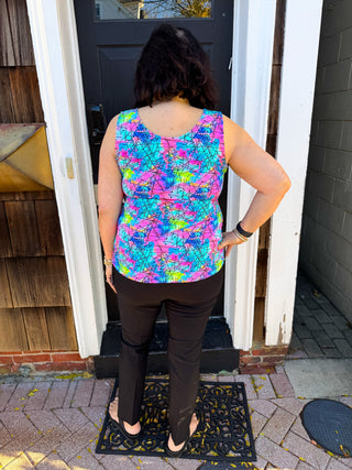 Beachtime by Lulu B Multi Splatter Basic Tank