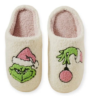 Pink Grinch Slippers