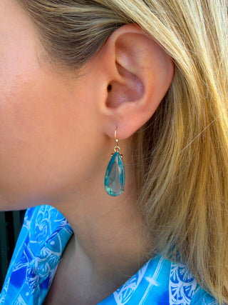 Aqua Crystal Earrings