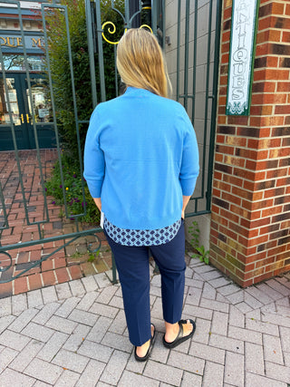Lulu B Bright Periwinkle Cardigan Sweater