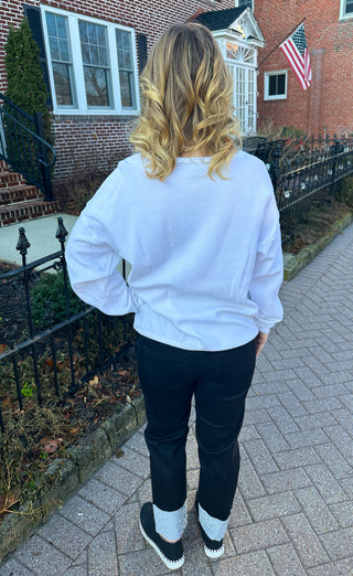 Lulu B Black Rhinestone Cuff Pull on Jean