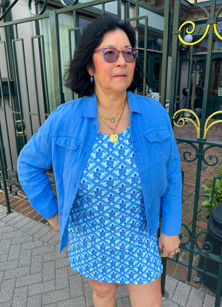 Lulu B Turtle Lattice Zip Skort