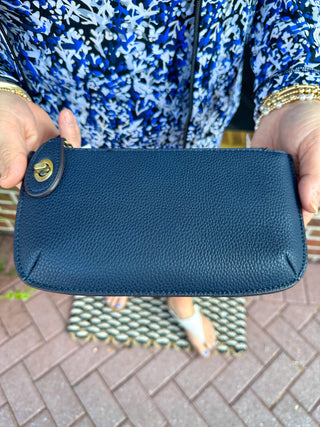 Joy Susan Mini Crossbody Wristlet Clutch Navy
