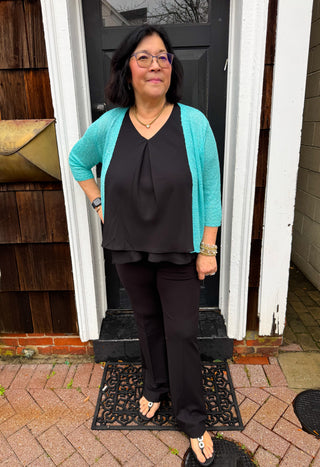 Lulu B Seaglass Lightweight Cardigan