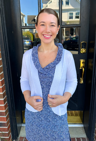 Lulu B White Cardigan Sweater