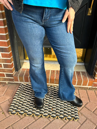 Judy Blue Dark Wash High Rise Tummy Control Boot Cut Jeans Regular Inseam