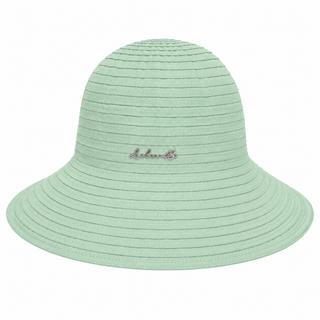 Lulu B Clear Lime Ribbon Fabric Sun Hat