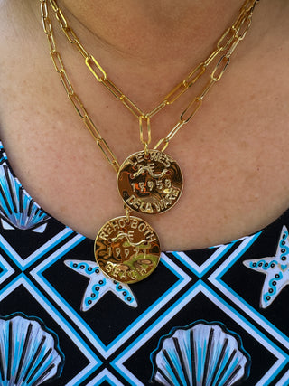 Lisi Lerch Beach Tag 18k Gold Plated Necklace