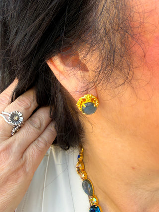 Sorrelli Lori Stud Earrings Labradorite