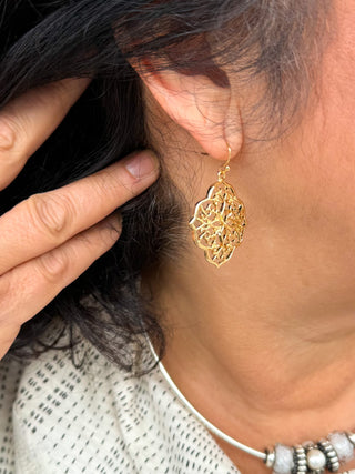 Gold Filigree Earrings