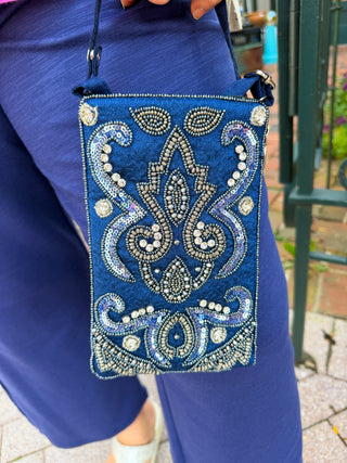 Blue Denim Club Bag