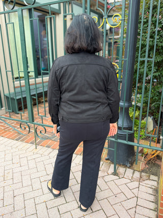 Tango Mango Black Faux Suede Jacket