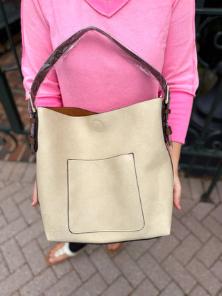 Joy Susan Classic Hobo Handbag Cream