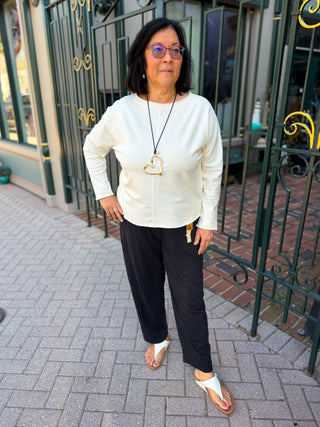 Escape by Habitat Ocean Front Relaxed Roll Neck French Terry Pullover
