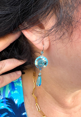 Adajio Sky Blue Sun Earrings