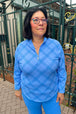 Bright Periwinkle Grid