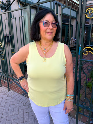 Lulu B Clear Sun UPF 50+ Scoop Neck Tank
