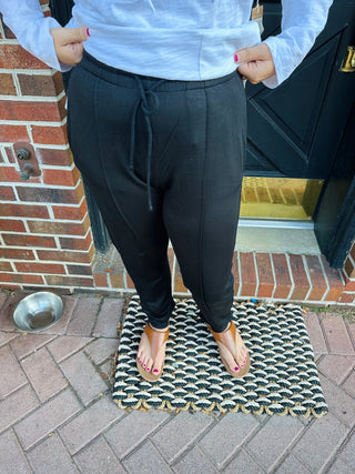 Lulu B Black Drawstring Jogger