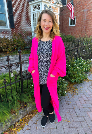 Beachtime by Lulu B Black Splatter Asymmetrical Scoop Neck Top