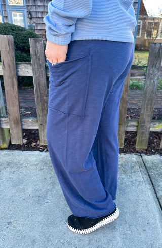 Escape by Habitat Navy Cotton Pocket Flood Pant