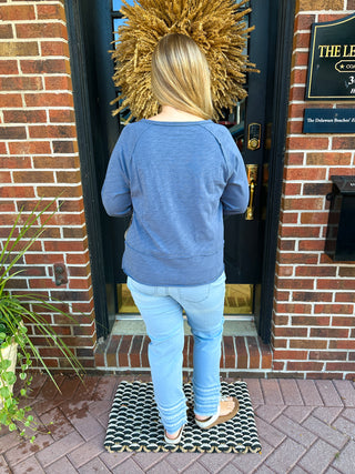 Lulu B Denim Fringe Pant Light Wash