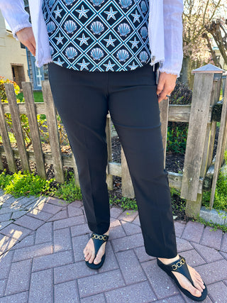 Bangladine by Lulu B Black Pull-On Ankle Pant