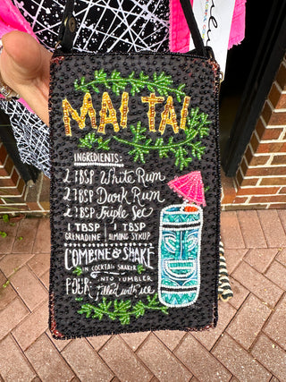 Mai Tai Beaded Club Bag