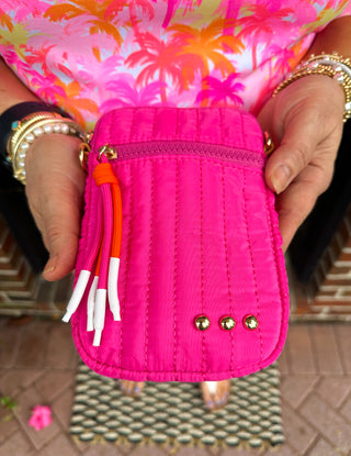 STARLETTE QUILTED CROSSBODY BAG PINK