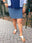 Periwinkle and Navy Geometric Link