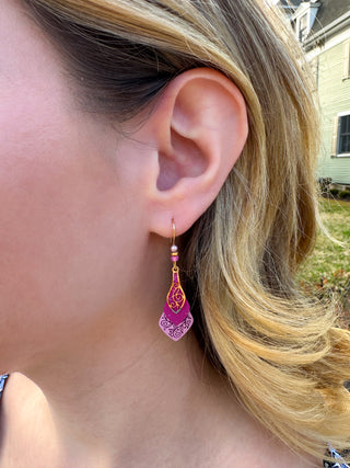 Adajio Pink Ombré Earrings
