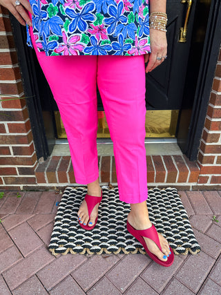 Bangladine by Lulu B Bright Hot Pink Contemporary Capris