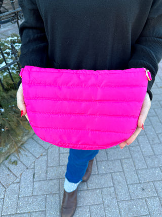 Jolie Puffer Belt Bag Hot Pink