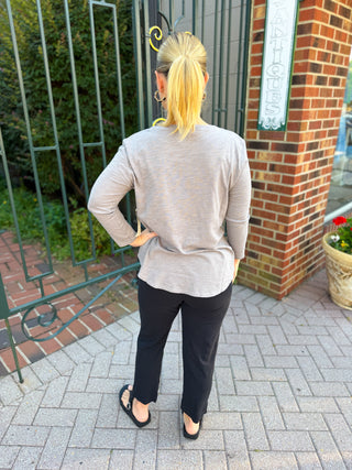 Escape by Habitat Cotton Slub Pocket Capri Black