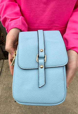 Summer Vegan Dual Compartment Crossbody Cloud Blue