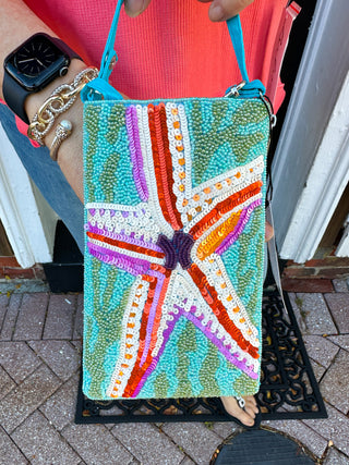Pink Starfish Club Bag