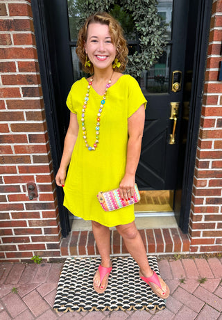 Oh My Gauze Beach Dress Lime Oh My Gauze Beach Dress Lime