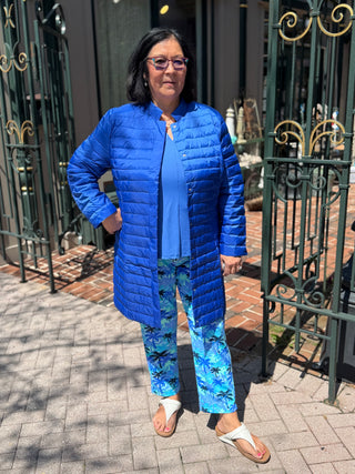 Lulu B Down Puffer Jacket Sapphire